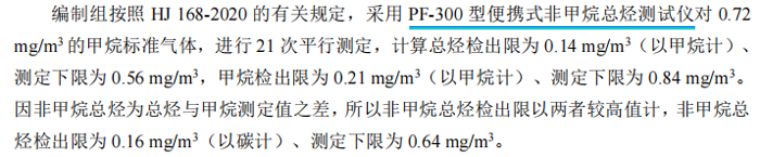 《固定污染源廢氣總烴、甲烷和非甲烷總烴的測定便攜式催化氧化-氫火焰離子化檢測器法》