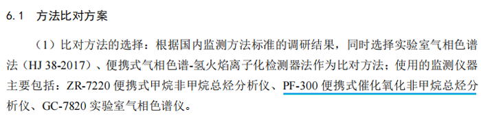 《固定污染源廢氣總烴、甲烷和非甲烷總烴的測定便攜式催化氧化-氫火焰離子化檢測器法》